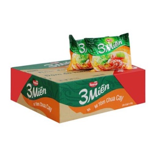( Đủ vị ) Thùng 30 gói Mì Ba Miền 65g