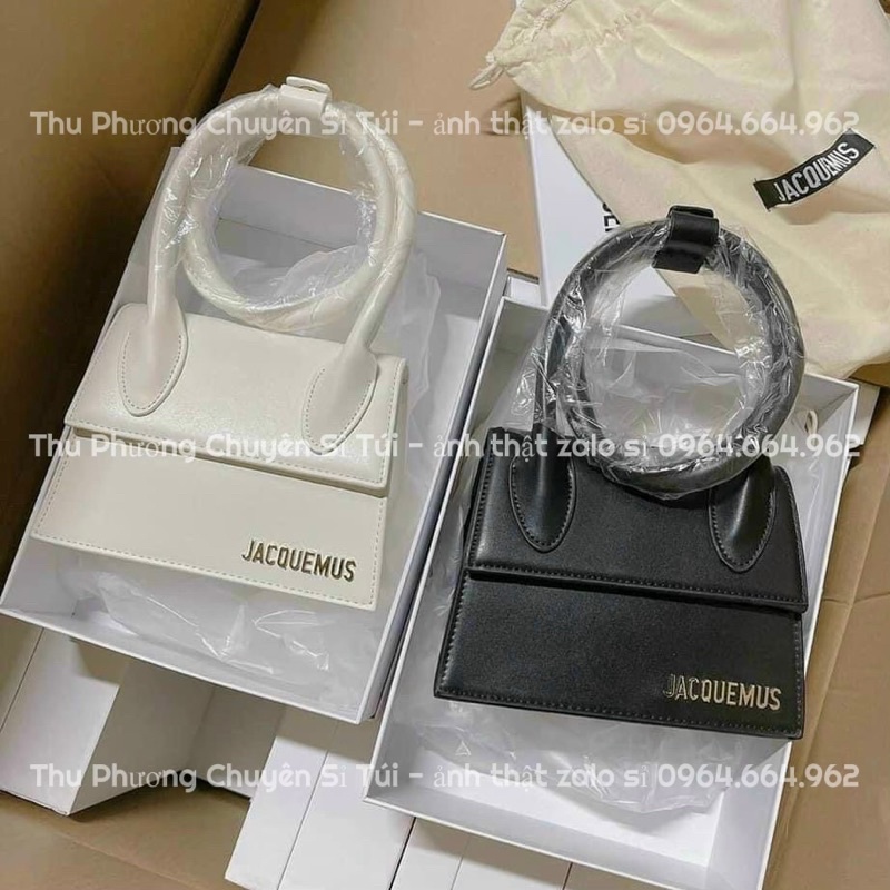[FULLBOX] Túi xách cầm tay Jacque quai xoắn size to, đính logo nổi sang chảnh chuẩn hàng sup (ảnh thật shop chụp)