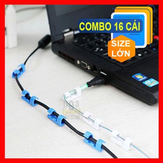 Combo 16 kẹp dây điện sắp xếp dây điện 40x15x11 mm