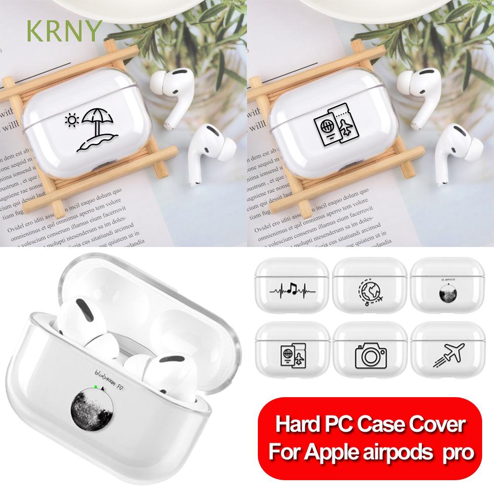 KRNY 3D Printing Design Earphone Case Hard Protective  Case For Apple Airpods Pro
