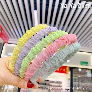 Bờm vải nhún in hình