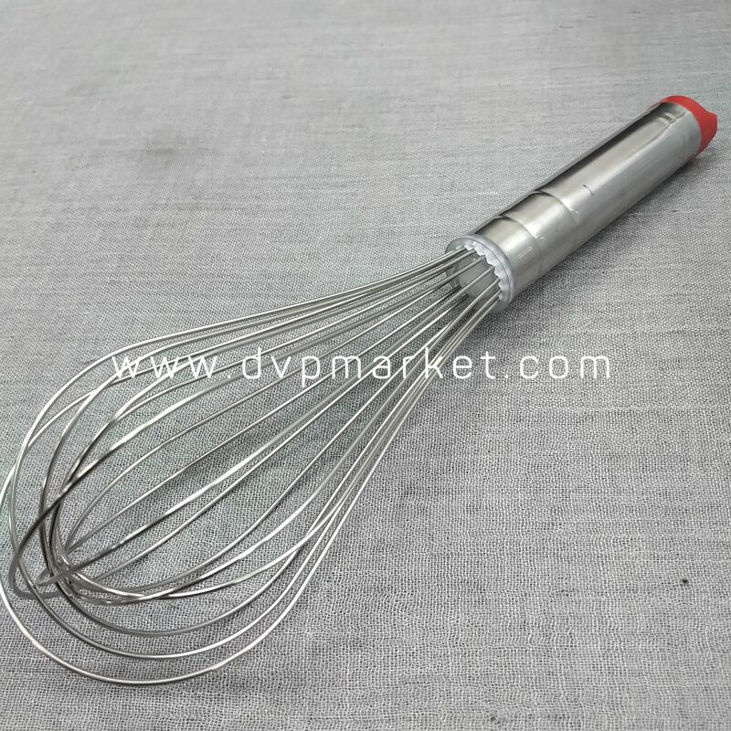 Phới lồng đánh trứng - Inox - Đuôi đỏ