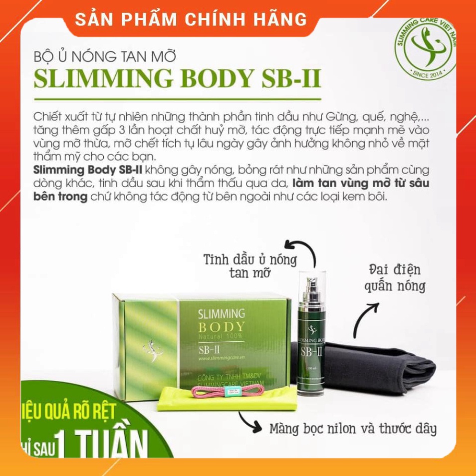 Bộ đai ủ nóng slimming body SB-II