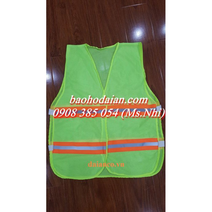 Áo Phản Quang dây thun 2 bên eo- Nhiều màu lựa chọn- Hình thật