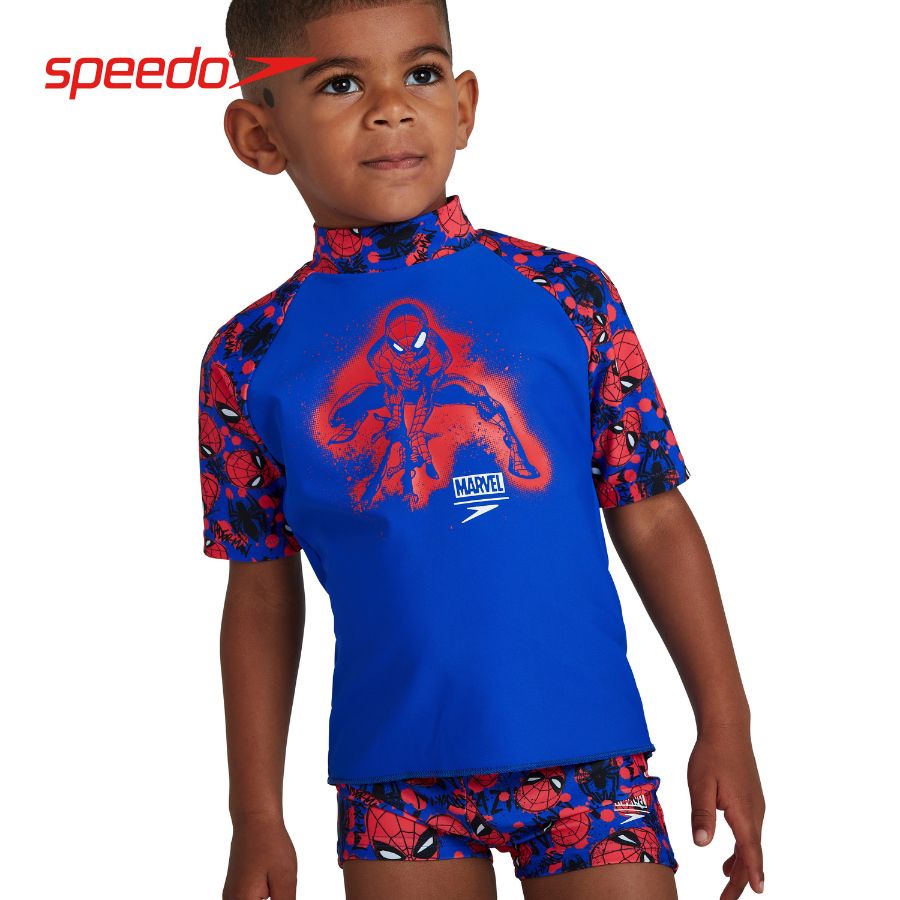 Áo bơi trẻ em Speedo Spider Man Marvel - 8-05594F395