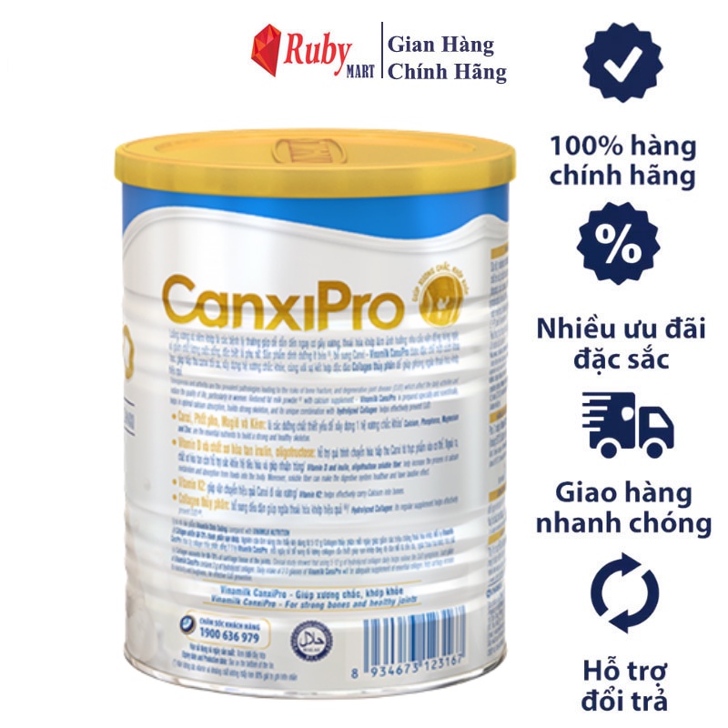 [Date T2/25] Sữa bột Vinamilk Canxipro 900g