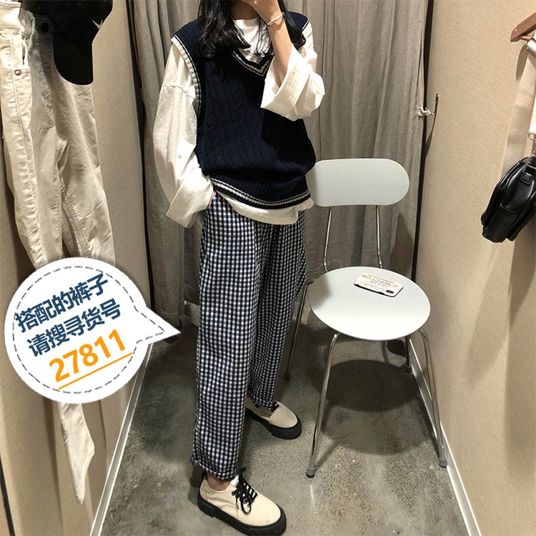 Áo Len Không Tay Cổ Chữ V Phong Cách Hàn Quốc 27882 | BigBuy360 - bigbuy360.vn