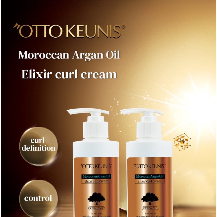 Kem Giữ Nếp Tóc Xoăn Otto Keunis Elixir Curl Cream chai 250ml