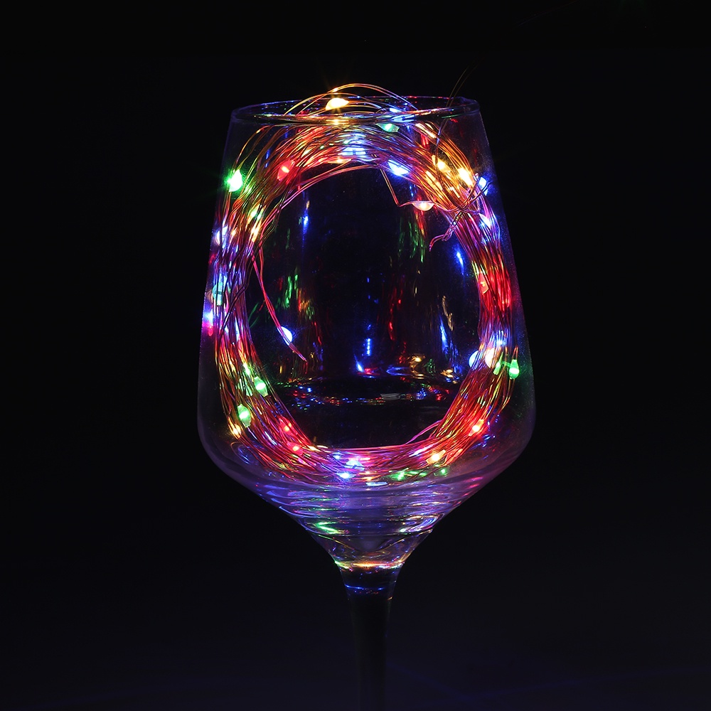 ღ Giáng Sinh Led Dây Đèn 2023 Cây Giáng Sinh Cưới Trang Trí Tiệc Ngày Lễ Chiếu Sáng Tiên Vòng Hoa Dây Đồng Bóng Đèn 1/5/10M