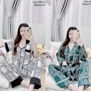 Đồ bộ Gấm cao cấp Bigsize dày dặn mịn mát