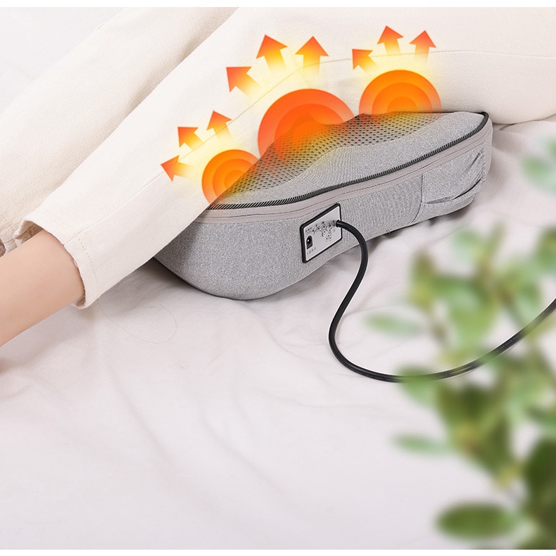 Gối Massage Cổ Vai Gáy 8 Bi Hồng Ngoại Đa Năng - Hỗ trợ giảm đau nhức - mỏi mệt - hỗ trợ đường máu tuần hoàn g