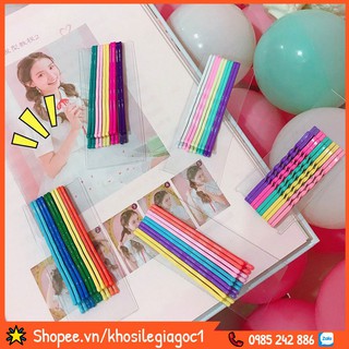 SET 10 Kẹp Tăm Hàn Quốc Mix Màu Siêu Xinh Lung Linh