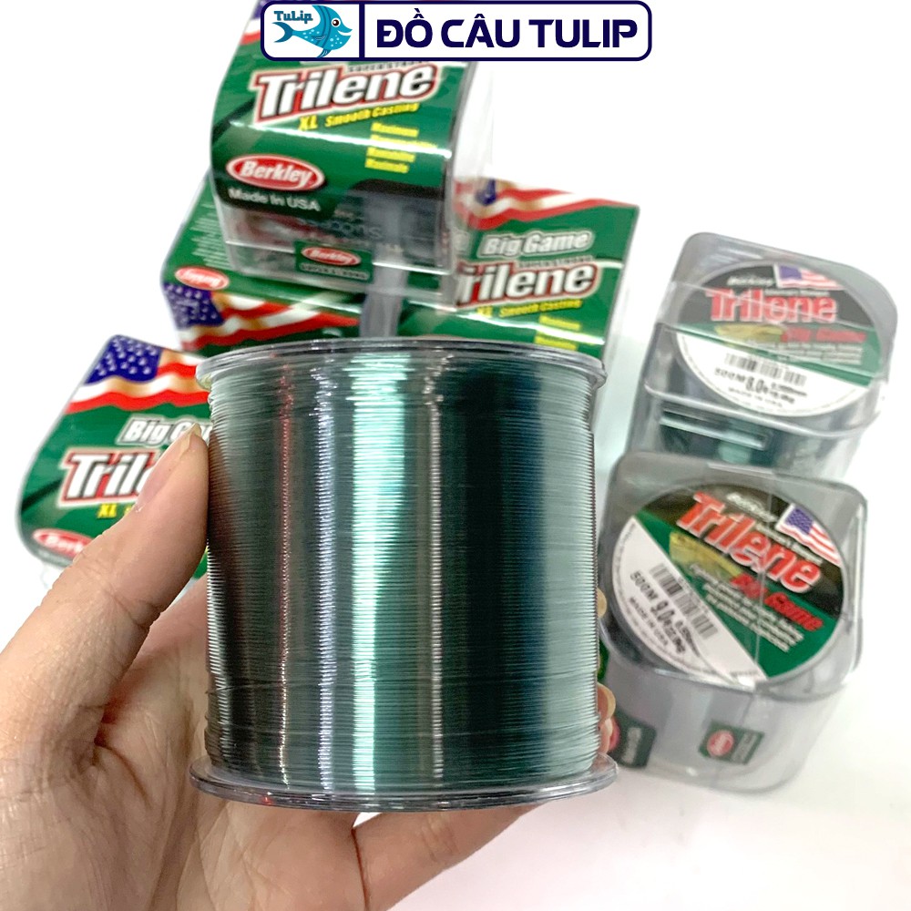 Cước Câu Cá Siêu Bền TRILENE BIG GAME 500 Mét Đủ SIZE - Dây Cước Câu Cá, ĐỒ CÂU TULIP