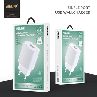 Củ sạc WL21 - 2.4A chất lượng cao thiết kế thông minh, có cơ chế bảo vệ máy, chống cháy nổ