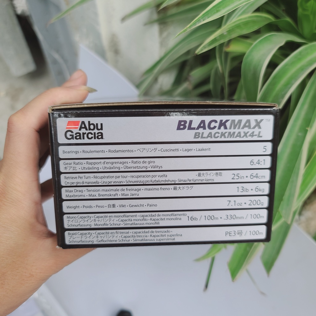 Máy ngang Abu Garcia Black Max 4 - Máy câu ngang chất lượng cao