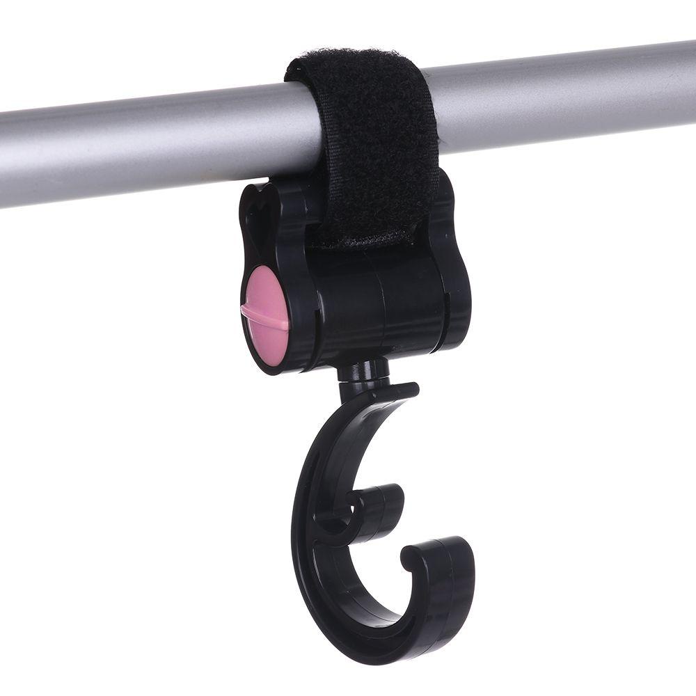 LUOL Bộ 2 Móc Treo Đồ Xoay 360 Độ Gắn Xe Đẩy Em Bé Tiện Dụng