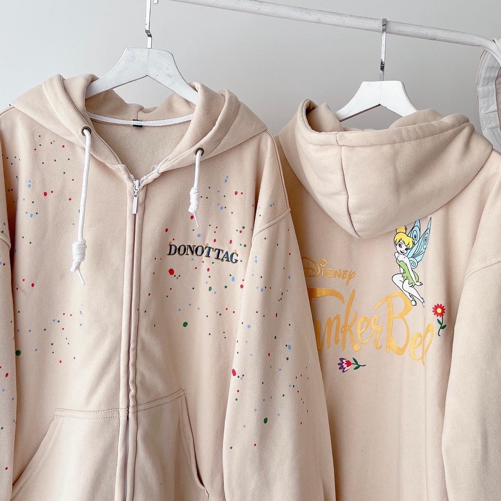 Áo hoodie nỉ TINKERBELL (ảnh thật chụp tại shop)