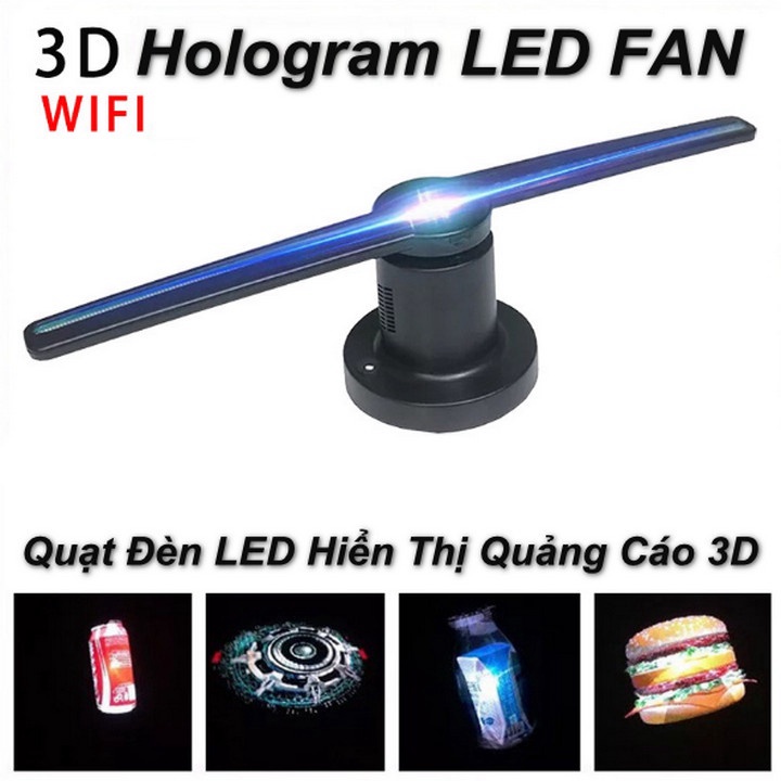 [KIADO] Quạt Quảng Cáo 3D Hologram WIFI Thu Hút Khách