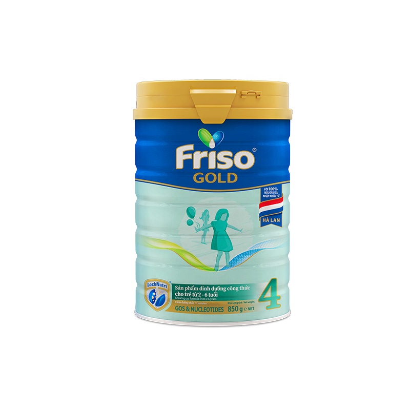 Sữa Bột Friso Gold 4 850g (Dành Cho Trẻ Từ 2 - 6 Tuổi)