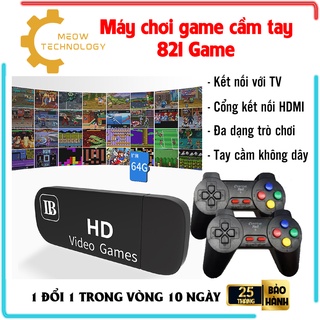 Máy chơi game cổ điển nhỏ gọn, với 821 trò chơi đa dạng, Máy chơi game
