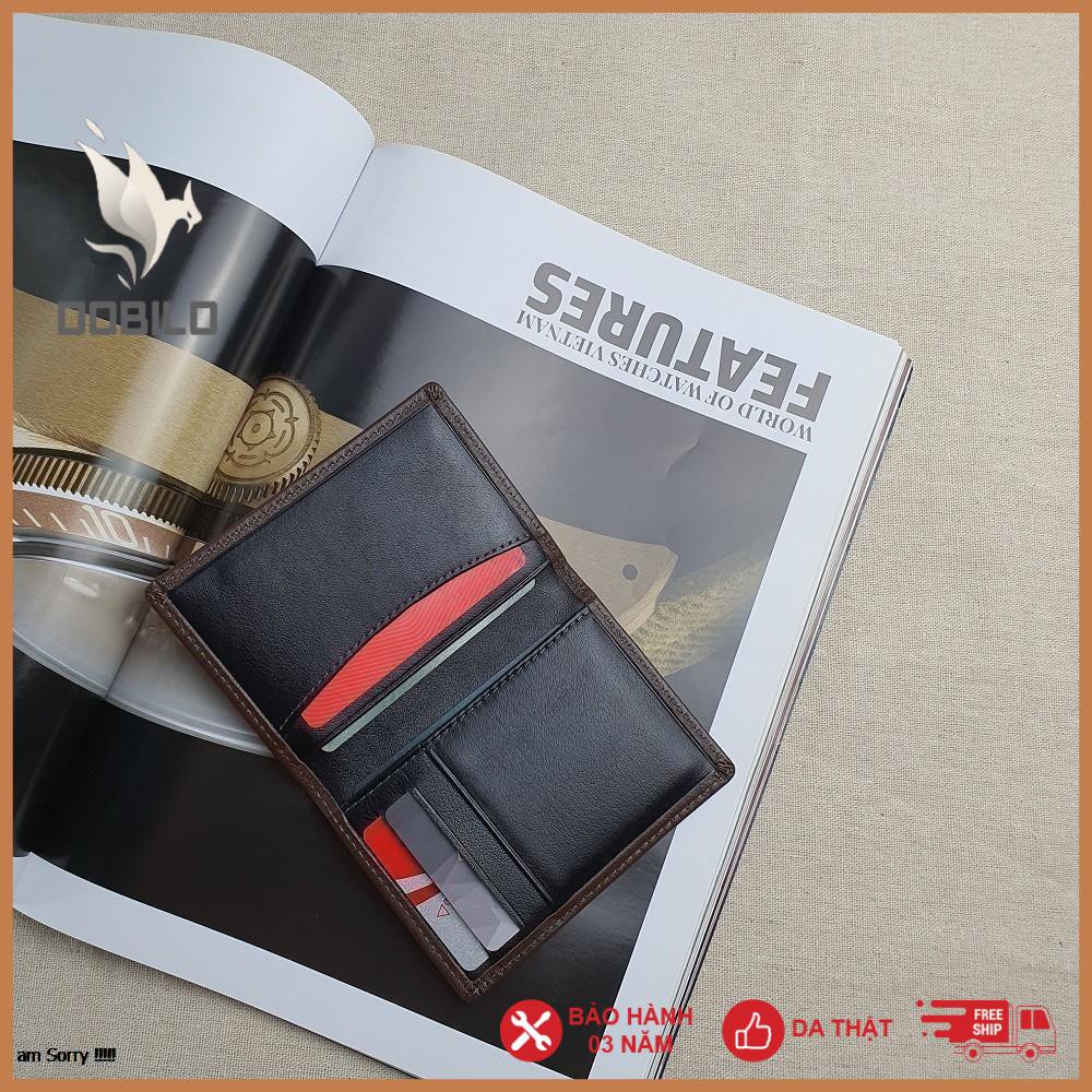 [Da Thật] Ví Nam Mini ,Ví Minimalist Card Da Bò Cao Cấp - MN114