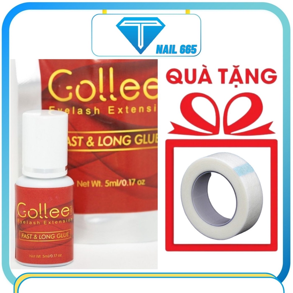Keo nối mi bền ít cay , Keo mi chính hãng GOLLEE siêu bền thích hợp nối mùa đông , tốc độ nối nhanh 0.5,1,5S