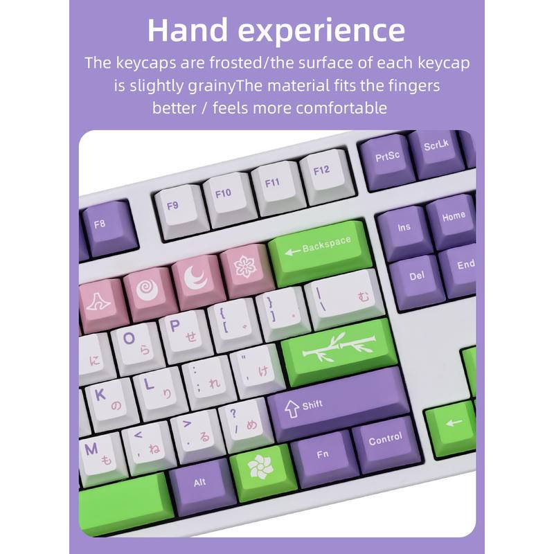 GMK Hanami  pink Keycaps  Dye Sublimation Cherry Profile Bộ Phím Rời PBT GMK Hanami 139 / 151 Cho Bàn Phím cherry mx