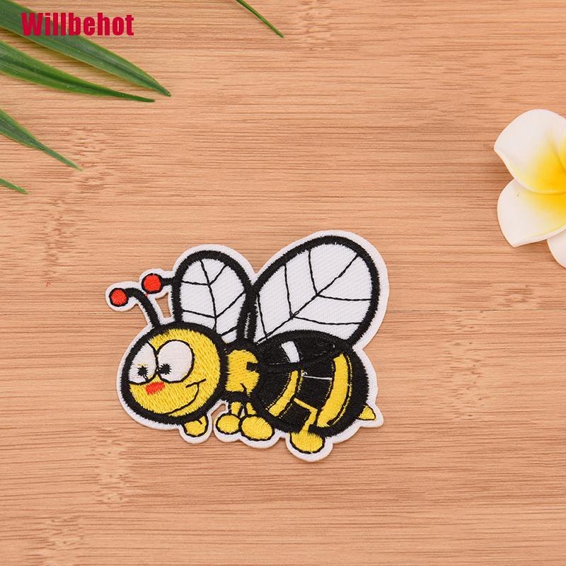 Miếng Vải Thêu Trang Trí Quần Áo Hình Con Ong Xinh Xắn