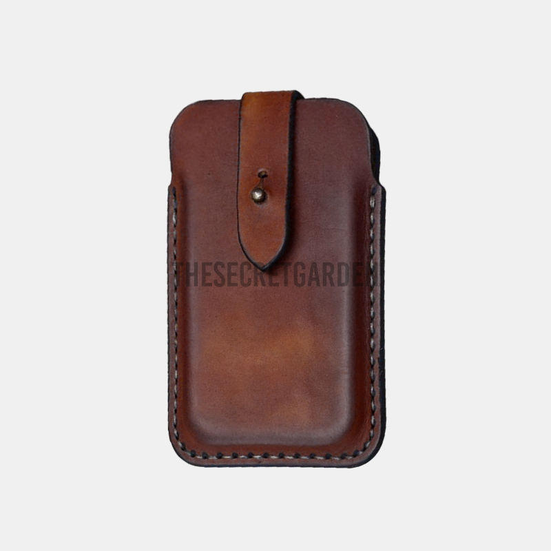 Men Genuine Leather EDC 6.3 Inch Phone Bag Shealth Holder Outdoor