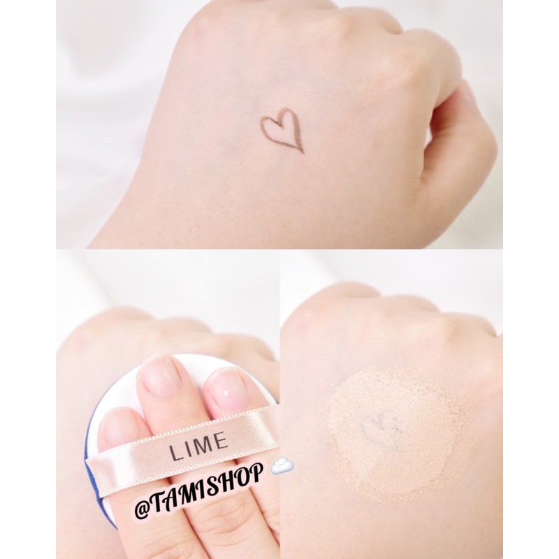 Phấn Nước Lime Real Cover Pink / V Collagen Ample Cushion Spf50+ / Pa+++