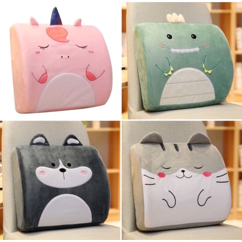 (MẪU MỚI SIÊU SALES) Gối tựa lưng văn phòng, dựa lưng ghế ô tô, dựa lưng ngồi học bảo vệ lưng tránh cong vẹo cột sống | BigBuy360 - bigbuy360.vn