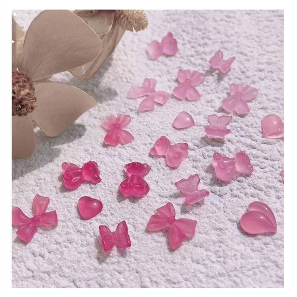 MIH Bộ 50 HạT ĐíNh Trang Trí MóNg HìNh GấU