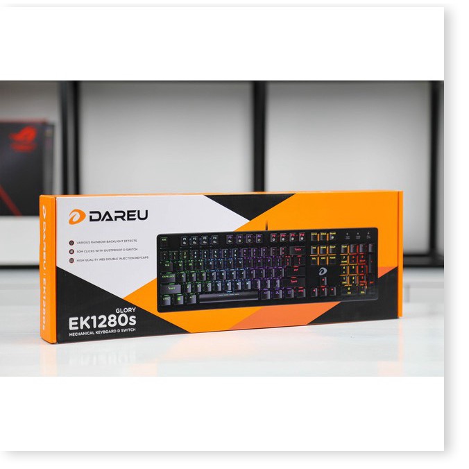 BÀN PHÍM CƠ DAREU EK1280S LED RAINBOW ĐEN