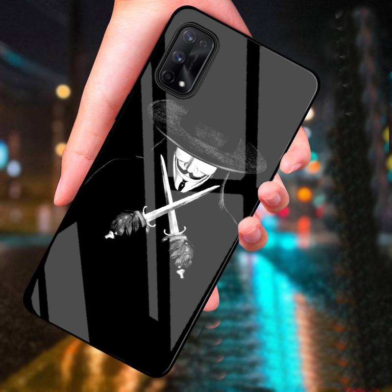 Ốp Lưng REALME Q2/ V5 Mặt Kính Cường Lực Cao Cấp Thiết Kế Riêng
