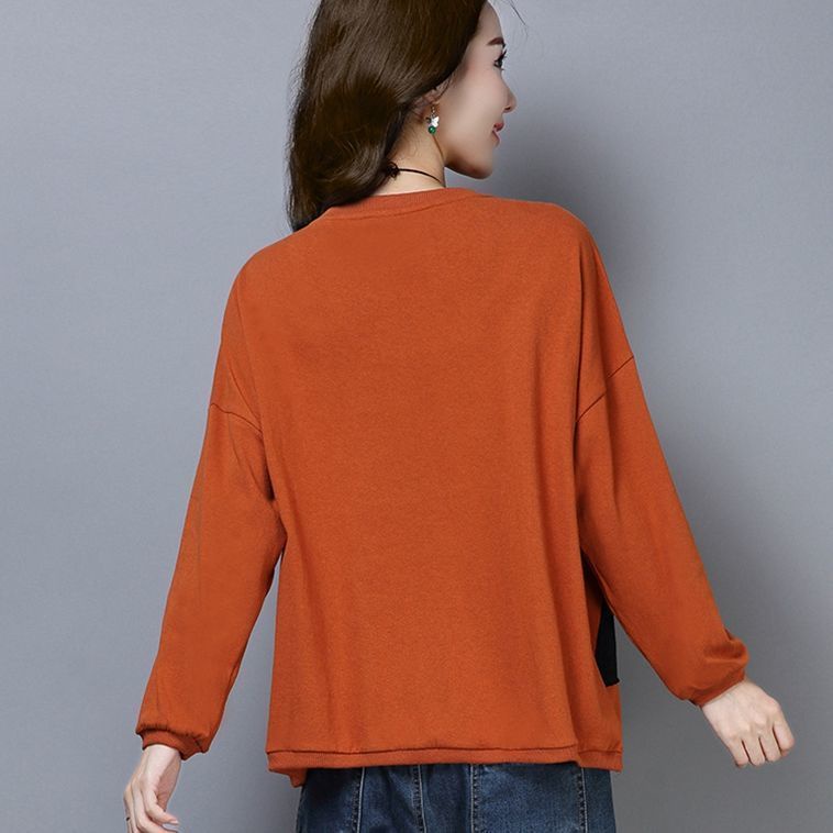 Áo Thun Tay Dài In Họa Tiết Thời Trang Cho Phụ Nữ Trung Niên