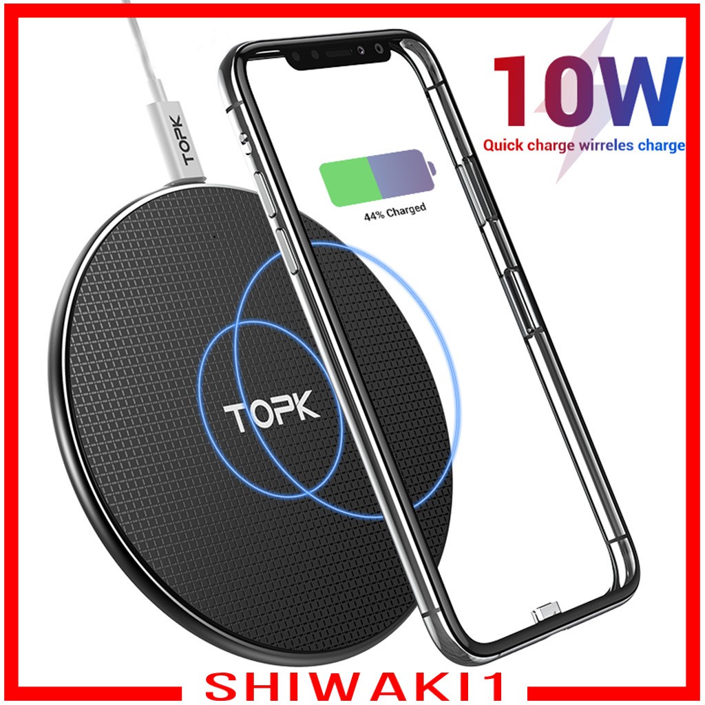 Đế Sạc Nhanh Không Dây Shiwaki1 Chuyên Dụng Cho Iphone Samsung