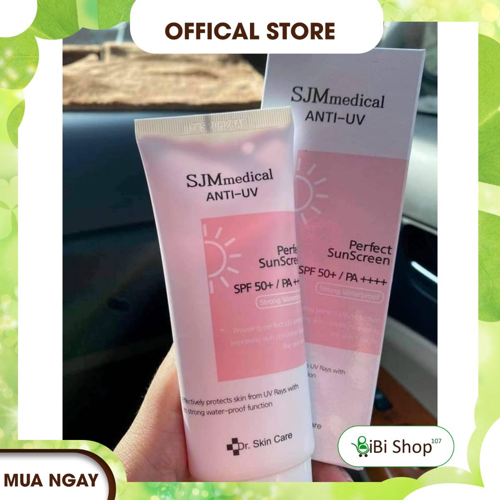 KEM CHỐNG NẮNG CHỐNG NƯỚC NÂNG TONE DƯỢC PHẨM SJM MEDIAL ANTI-UV Dr Skin Care Hàn Quốc 60g
