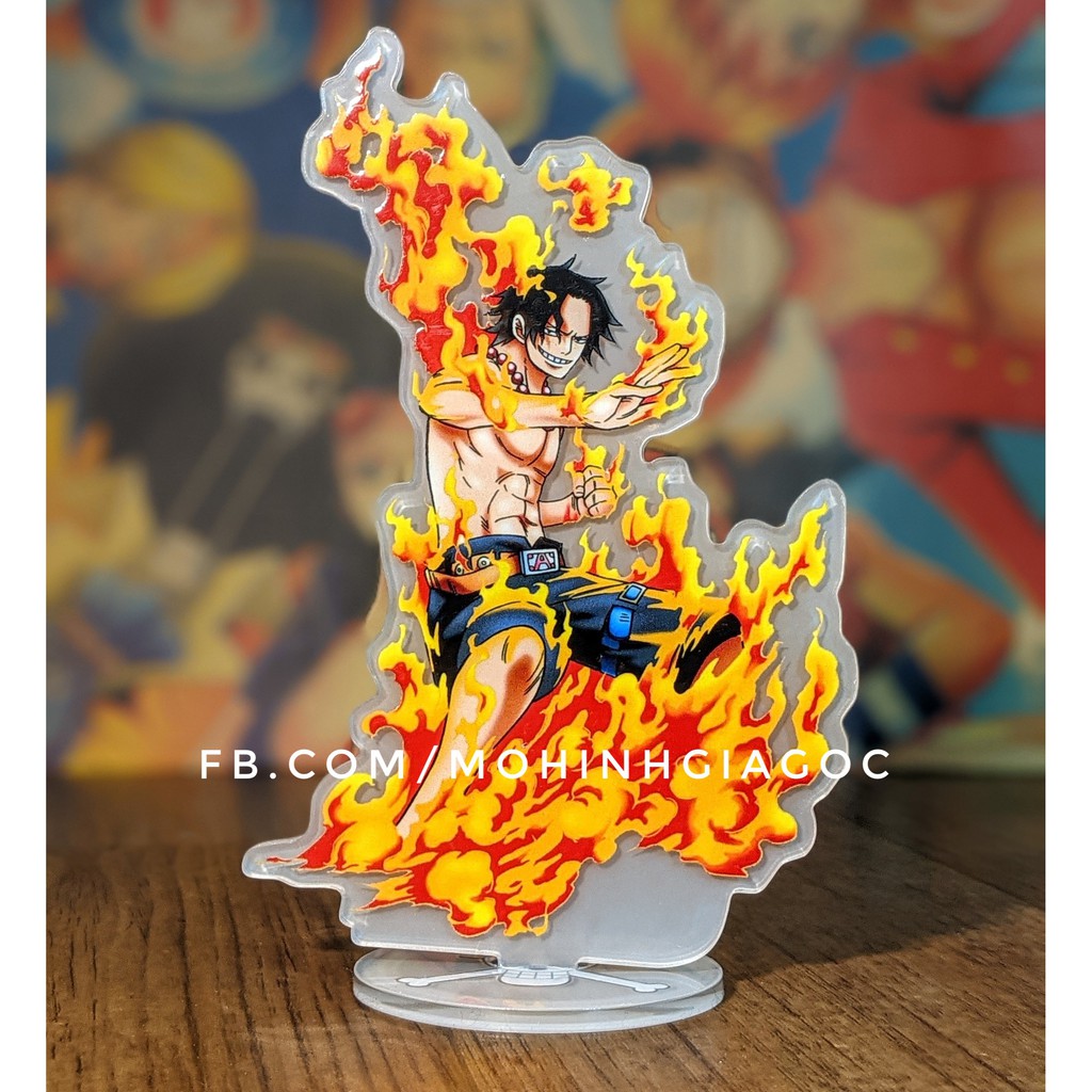 Mô hình One Piece - Mô hình 3D in hiệu ứng siêu đẹp Chúa trời Enel , Ace , Luffy , Luffy gear 4 Snake man - 15 CM -acryl