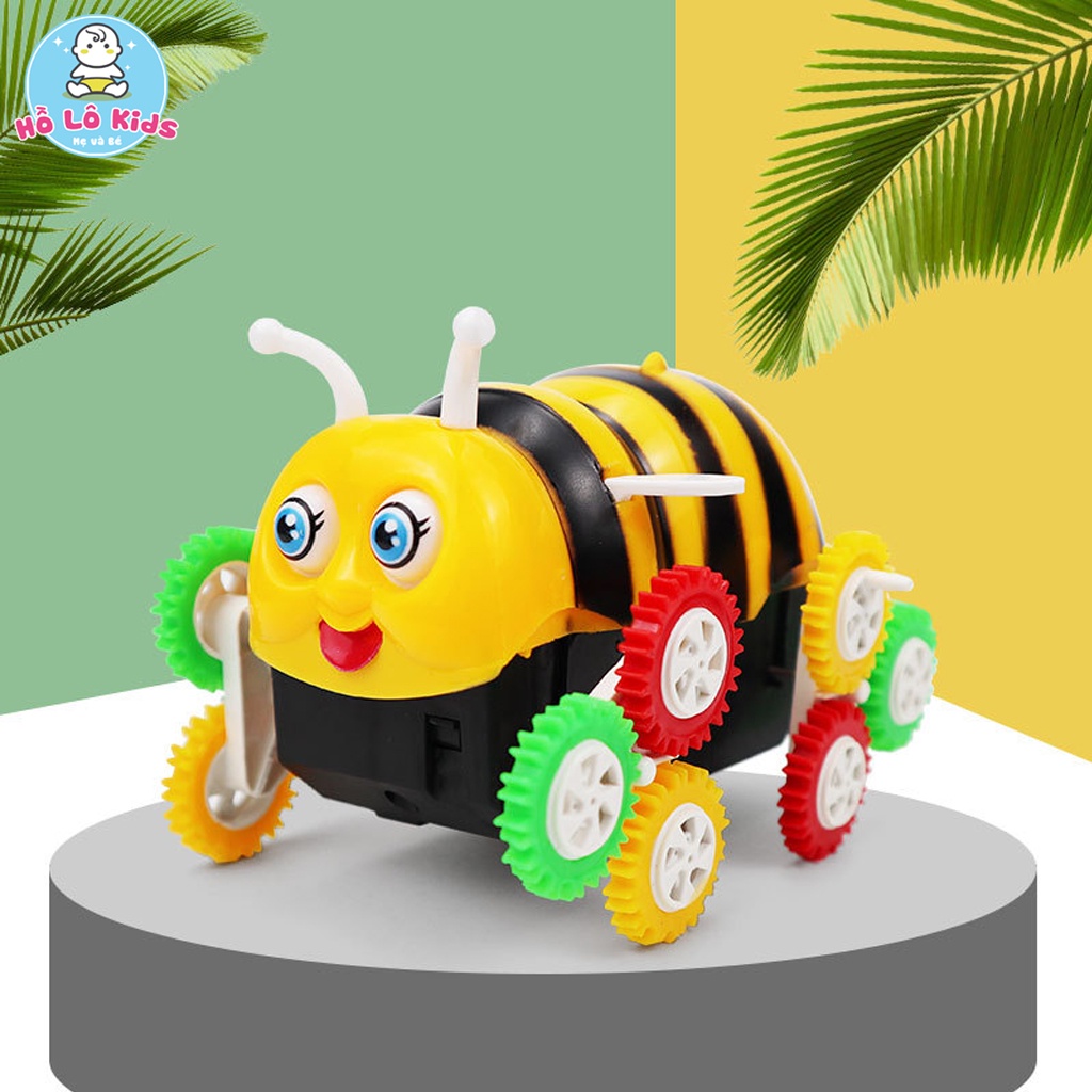 Xe đồ chơi con ong nhào lộn 360 vượt địa hình cho bé kèm 2 pin Hồ Lô Kids