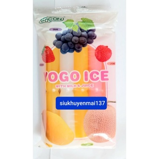 kem đá thạch trái cây bịch 450ml/10 cây- hsd:1/2023,malaysia