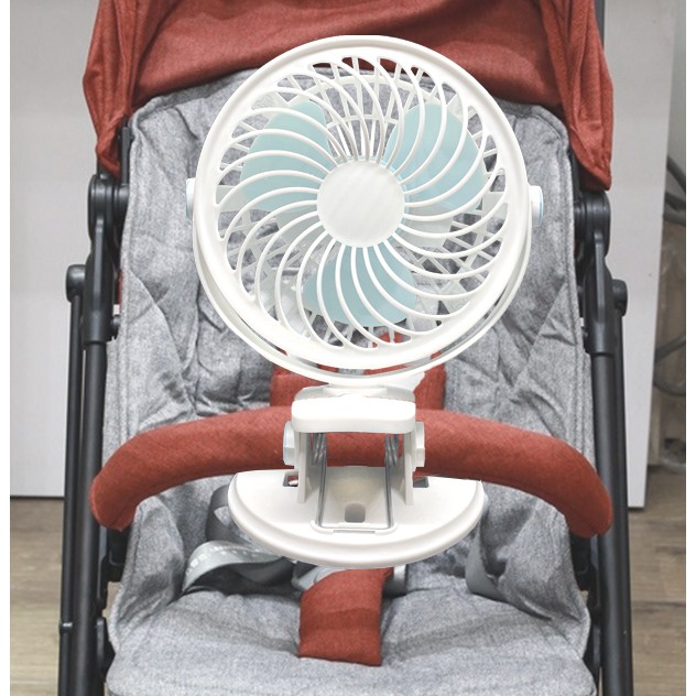 Quạt Kẹp Bàn Xoay 720 Độ Cực Mát - Quạt Mini Văn Phòng Không Tiếng Động, Gắn Xe Đẩy Em Bé