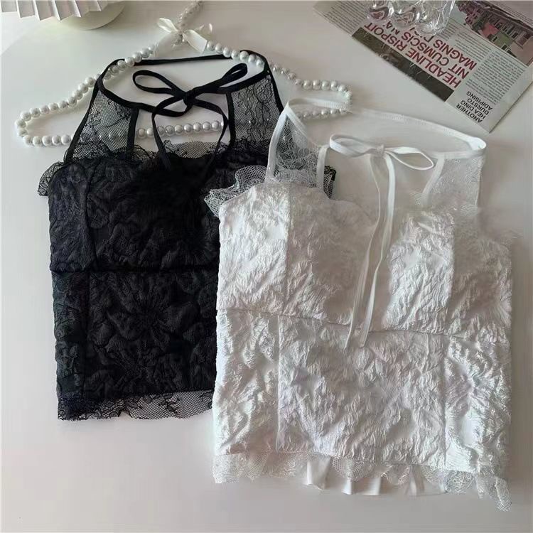 Áo Ren Cổ Yếm Dáng Ôm Thoải Mái Gợi Cảm Thời Trang Cho Nữ