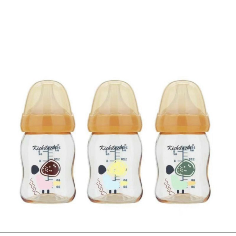 90ml/160ml/280ml - Bình sữa nhựa cao cấp PPSU cổ rộng KICHILACHI (Công nghệ Nhật)