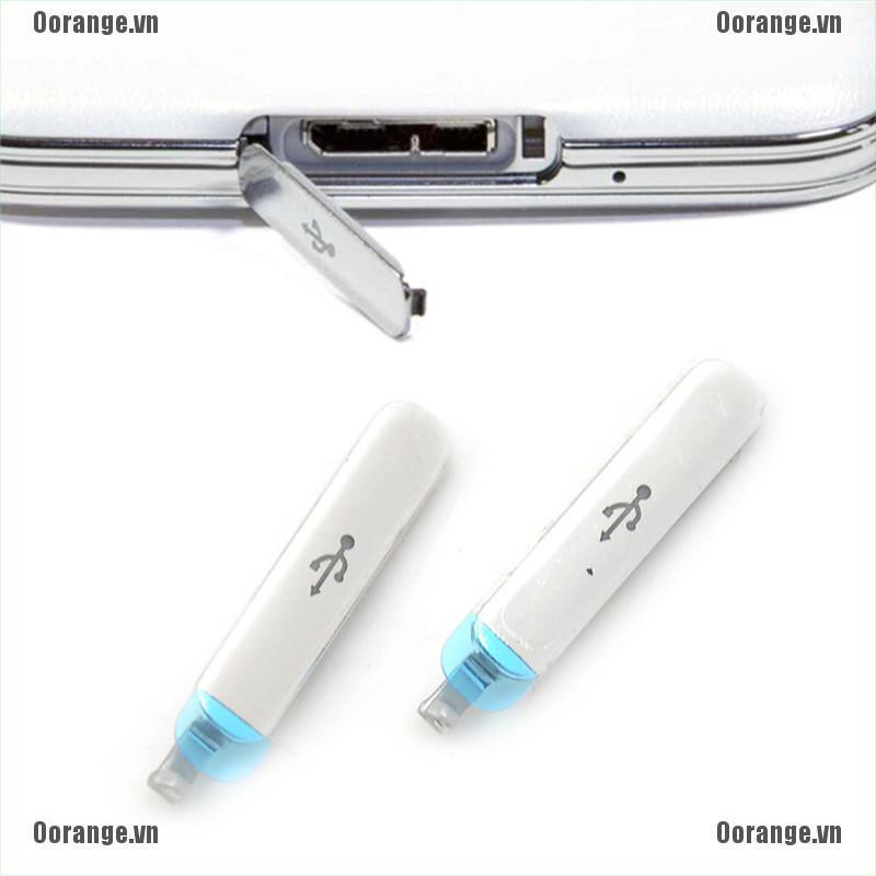 Bộ 2 Nắp Đậy Cổng Sạc USB Chống Bụi Cho Samsung Galaxy