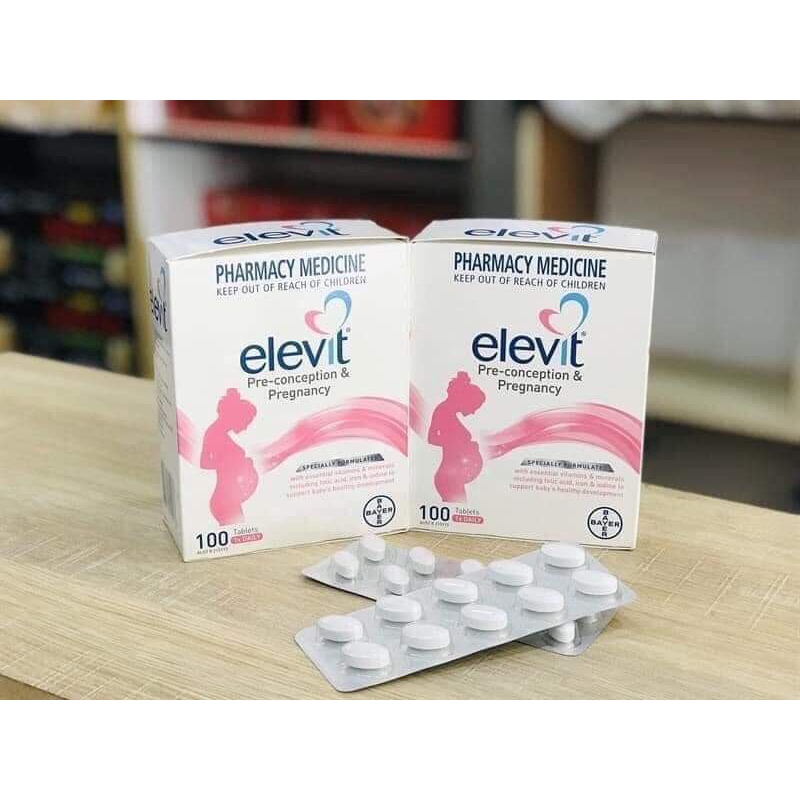 Elevit bầu Úc-Vitamin tổng hợp cho mẹ bầu hộp 100 viên(chính hãng)