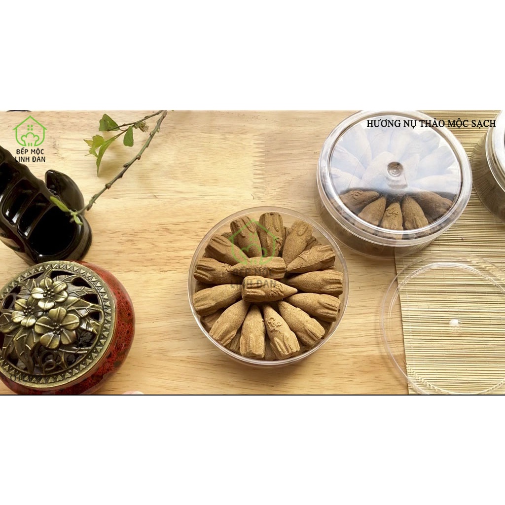 Nhang Nụ Búp Sen Thảo Mộc Nguyên Chất HAHANCO  Hương Thơm Dịu Nhẹ