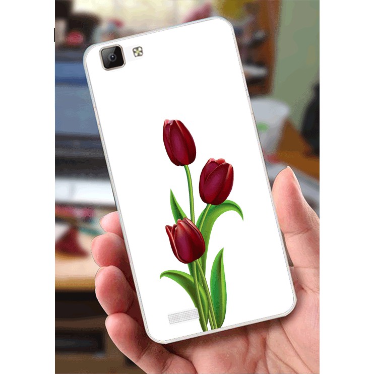 Ốp lưng Vivo V1 / Y35 (dẻo viền trắng trong) - Cá Chép, Tulip, Heo Cartoon, Đại Bàng