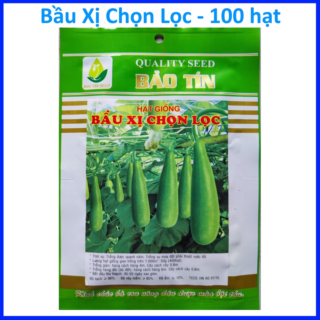 Bầu Xị chọn lọc , Hạt Giống chất lượng cao