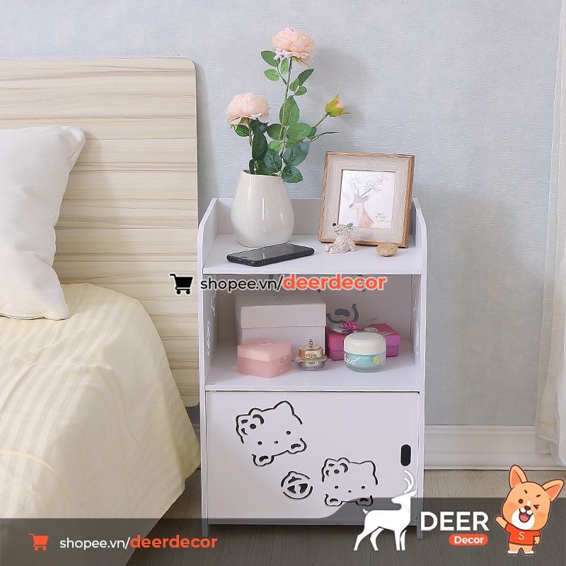 Kệ Kitty Để Sách Để Đầu Giường Tiện Lợi Dễ Thương - DEER DECOR