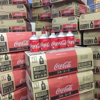Cocacola nhật bản thùng 24 chai nhôm 300ml